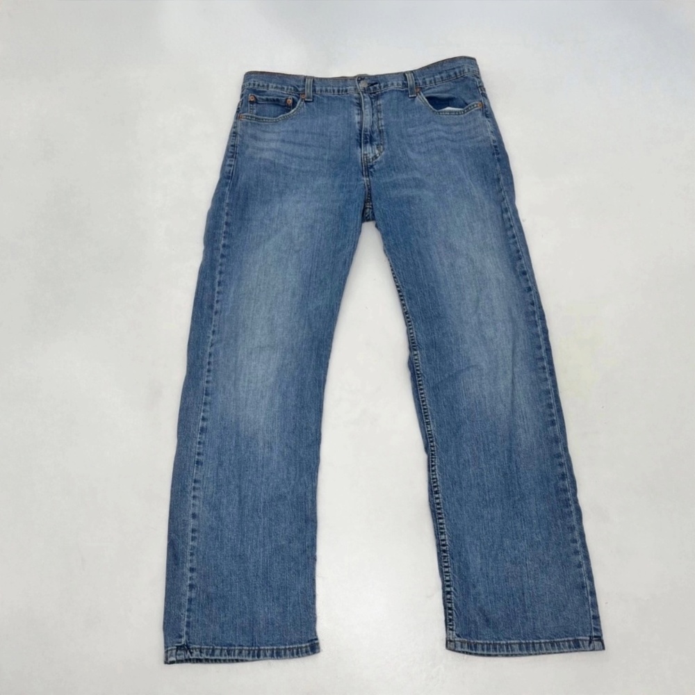 Levi Strauss & Co 569 Men Size 36x34 Straight Jeans Blue Denim Riveted 5-Pockets